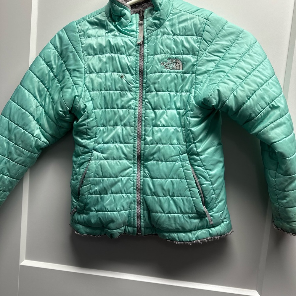 The North Face Kids' Mint Green Puffer Jacket